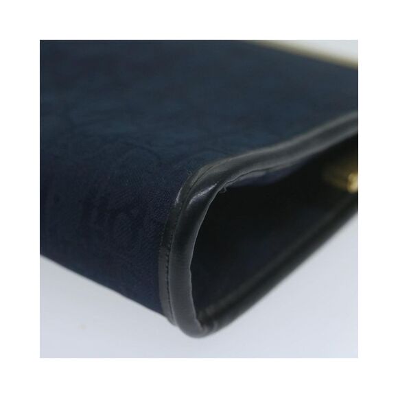 Pre Loved Dior Vintage Clutch Navy Blue Women Clutch Bags - Picture 8 of 8